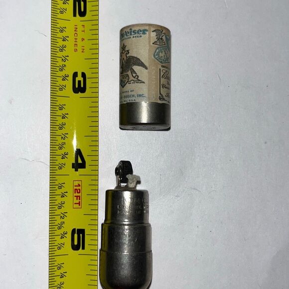 Vintage Zippo Men's 1950s Budweiser Bottle Compact Cigarette Lighter - Picture 8 of 11